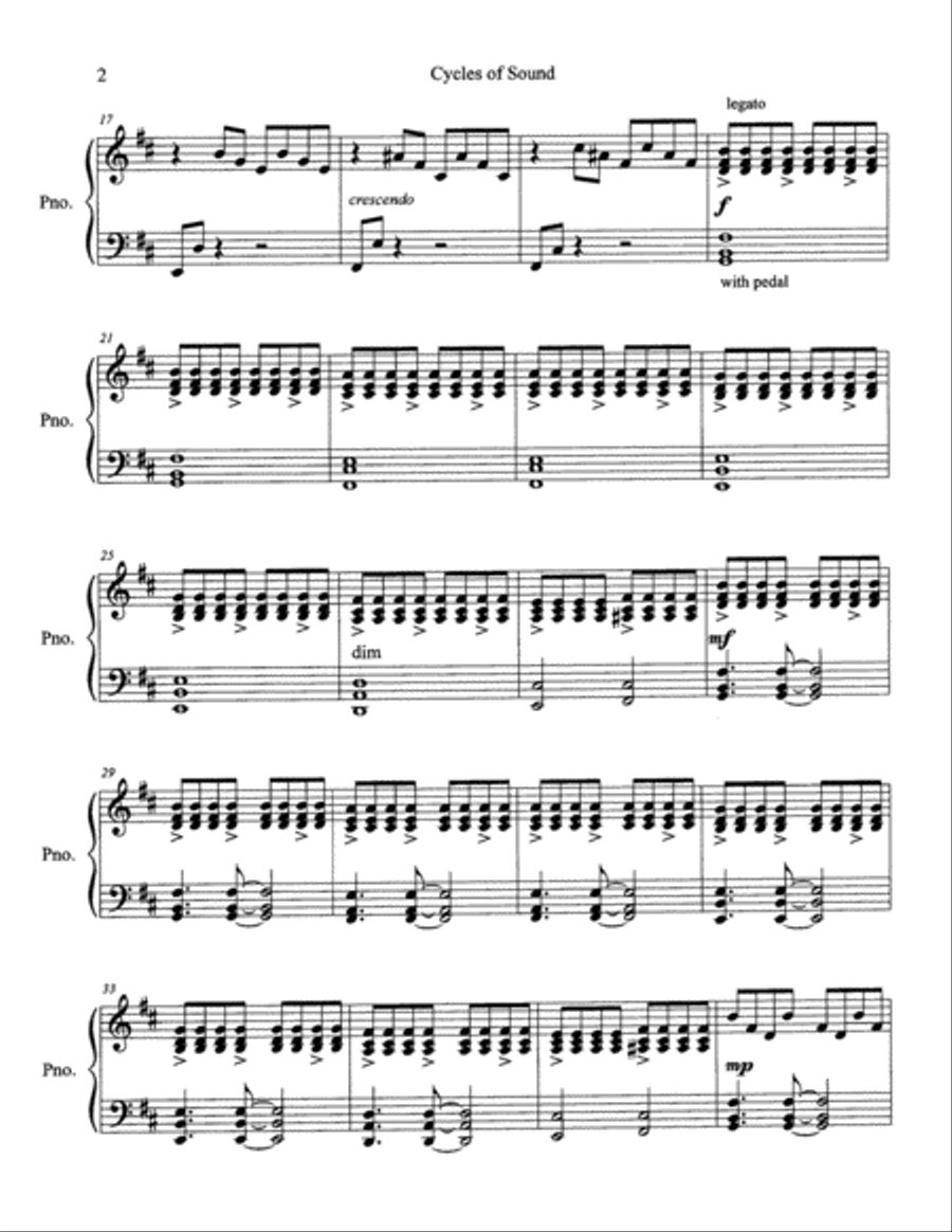 Cycles of Sound Cycles of Sound Piano Solo scores gallery preview page 2