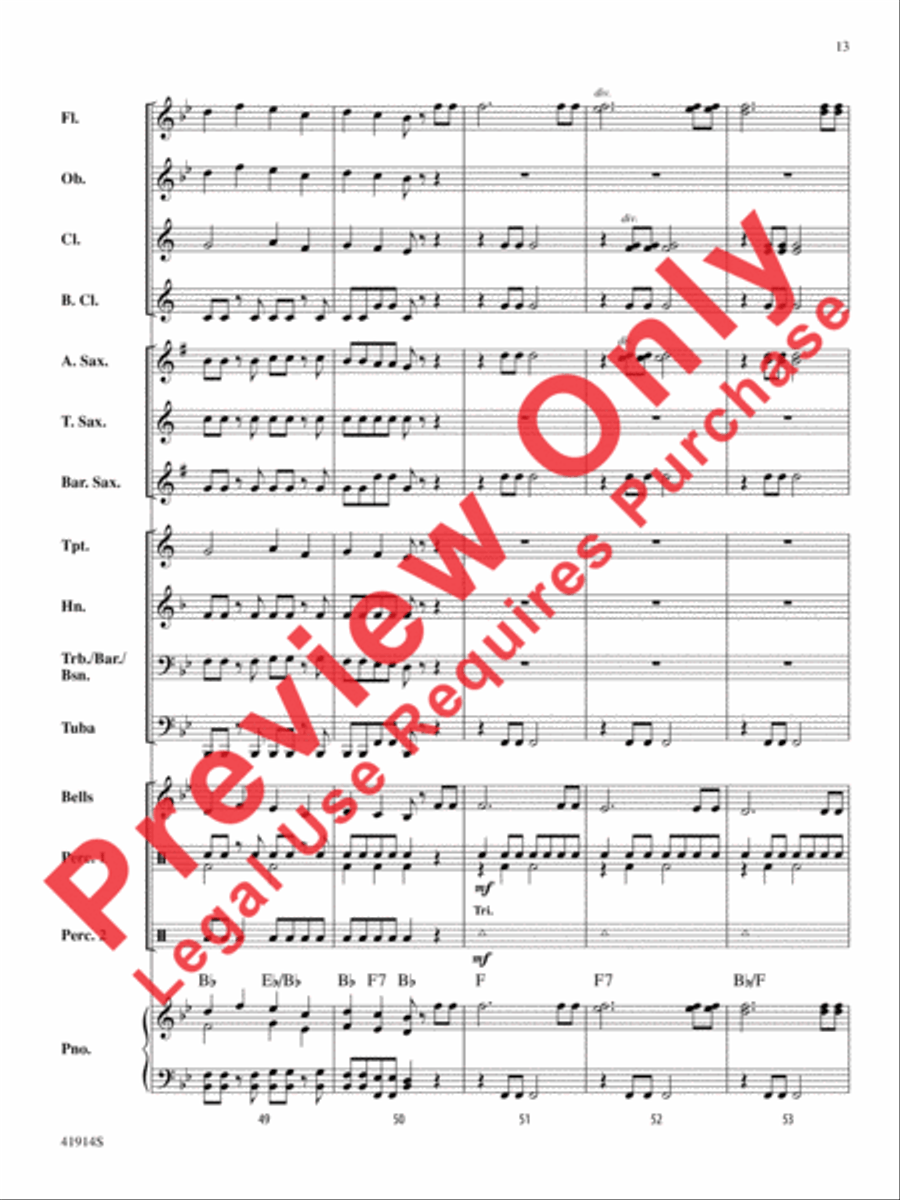 Presto! Presto! Concert Band scores gallery preview page 14