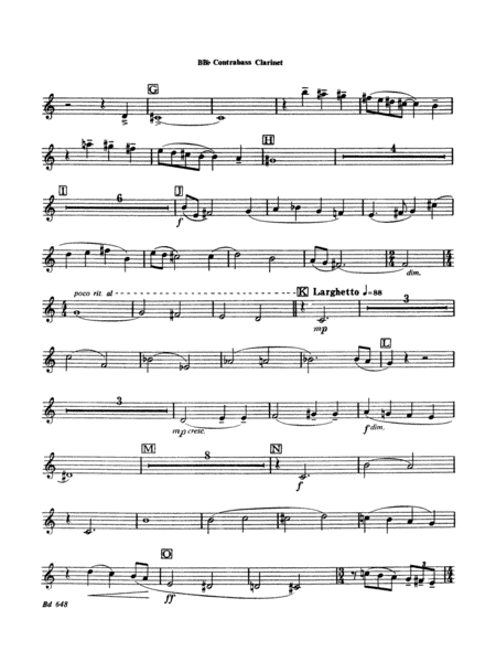 Overture Jubiloso: B-flat Contrabass Clarinet