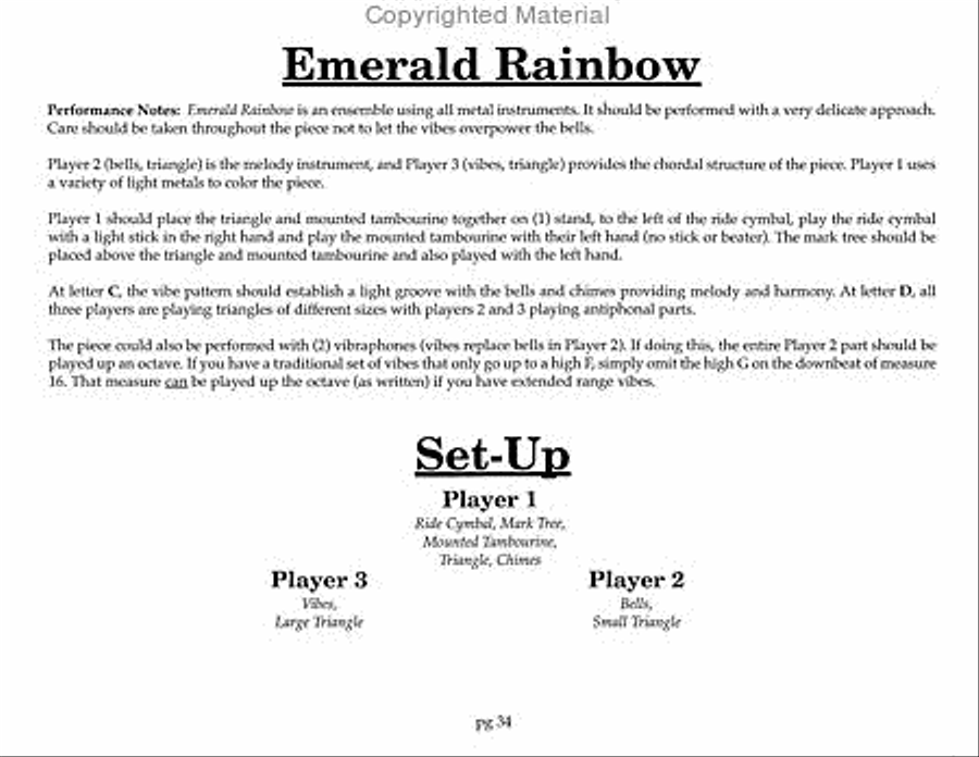 Trisicles - 10 Easy Trios Percussion Ensemble scores gallery preview page 14