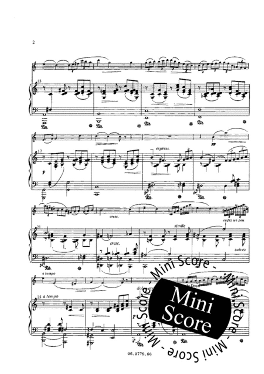 Deux Pieces Pour Hautbois Piano Accompaniment scores gallery preview page 8