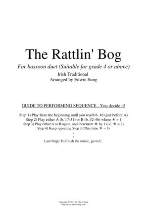 Book cover for The Rattlin' Bog (for bassoon duet, suitable for grade 4 or above)
