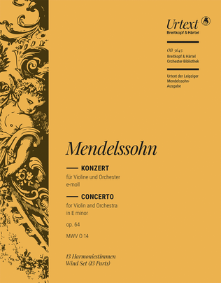 Book cover for Violin Concerto in E minor Op. 64 MWV O 14