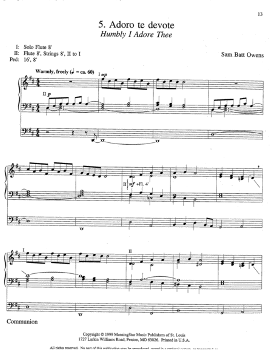 Six Meditations on Plainsong Melodies Organ scores gallery preview page 6