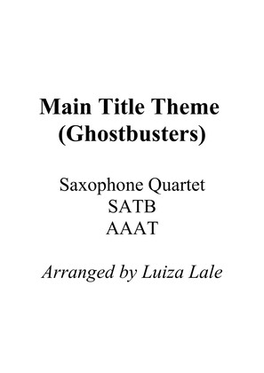 Book cover for Main Title Theme (ghostbusters)