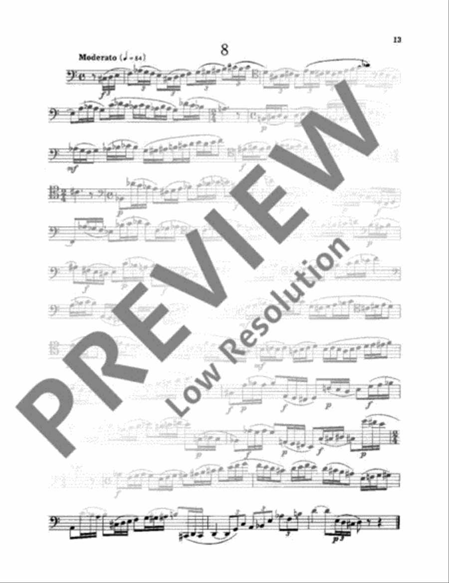 15 Studies Bassoon Solo scores gallery preview page 14