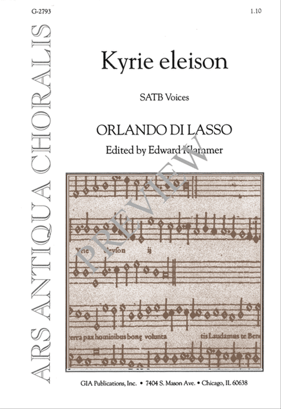 Kyrie Eleison 4-Part scores gallery preview page 2
