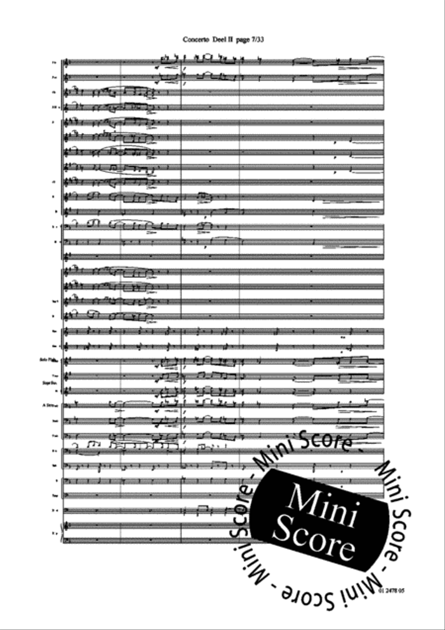 Concerto for Trumpet part 2 and 3 Concert Band scores gallery preview page 11