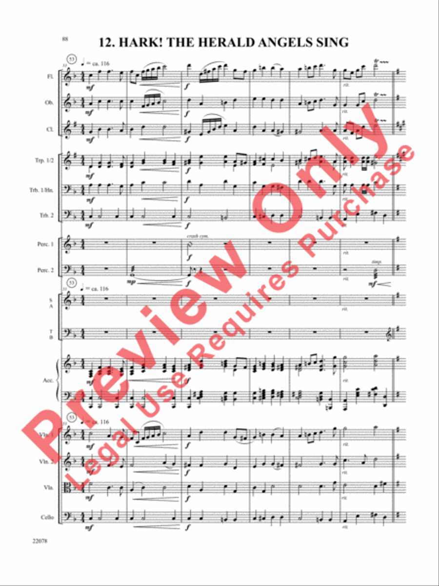A Christmas Carol (Instrumental Parts) Choir scores gallery preview page 89