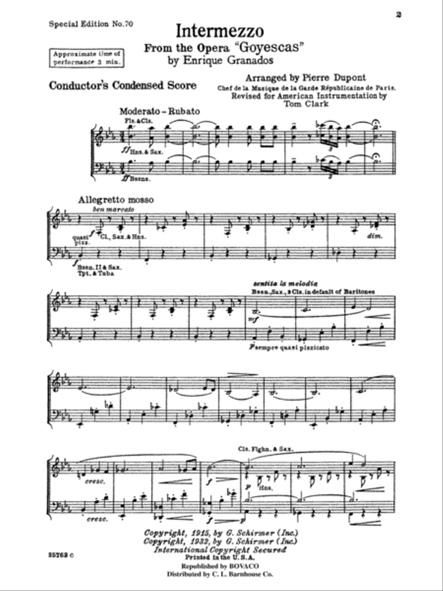 Goyescas Goyescas Concert Band scores gallery preview page 4