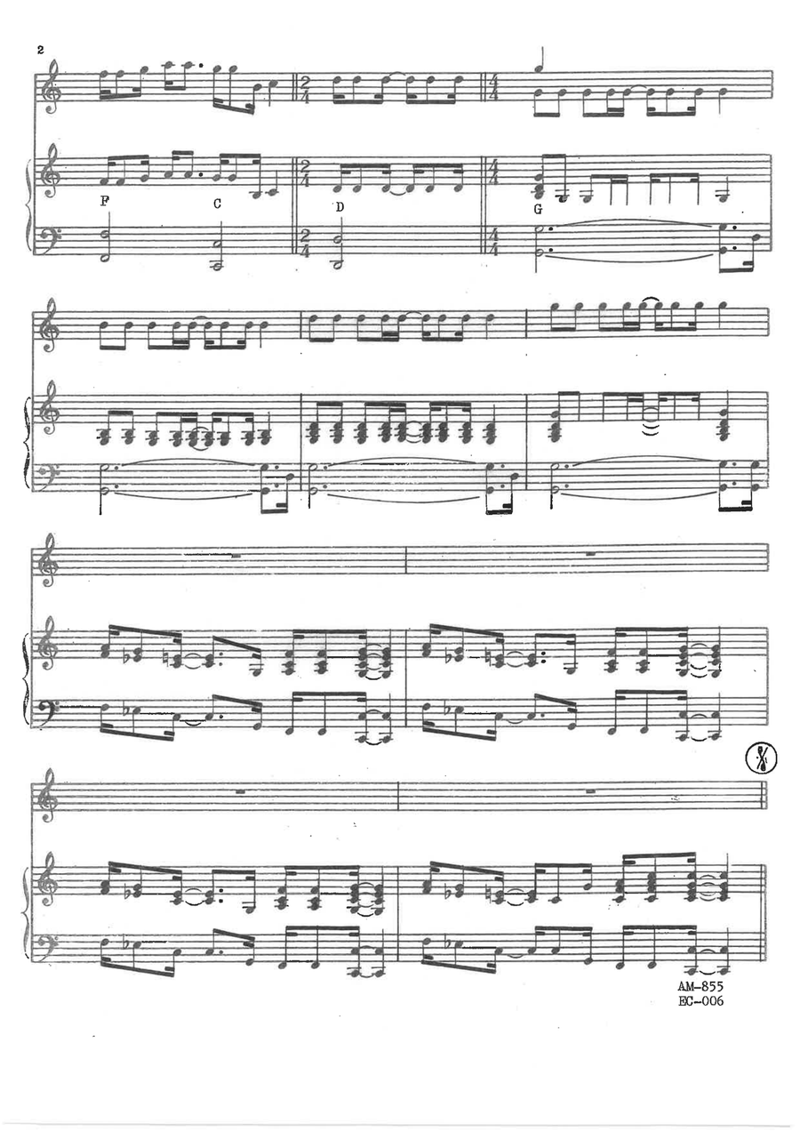 Mao Mao Piano, Vocal scores gallery preview page 2