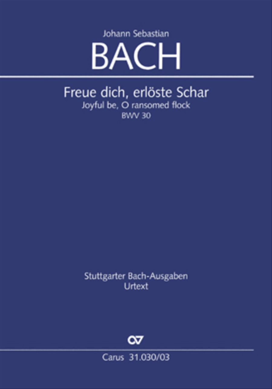 Joyful be, O ransomed flock (Freue dich, erloste Schar) 4-Part scores gallery preview page 1
