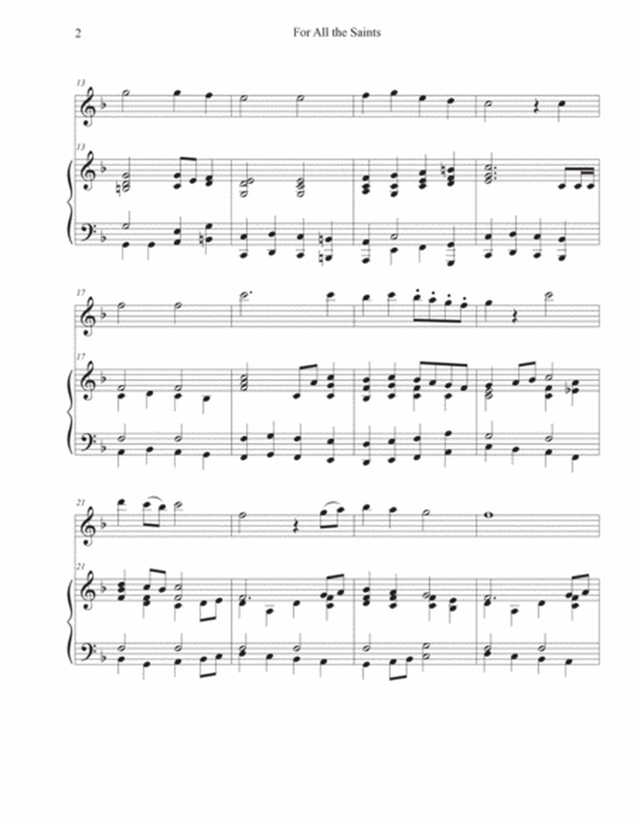 For All the Saints (Violin-Piano) image number null