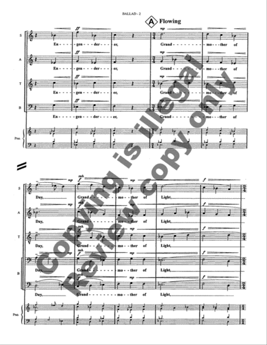 On the Nature of Creation: 3. The Ballad of Good Mind Divisi scores gallery preview page 4