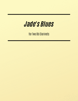 Book cover for Jade's Blues for Two Clarinets