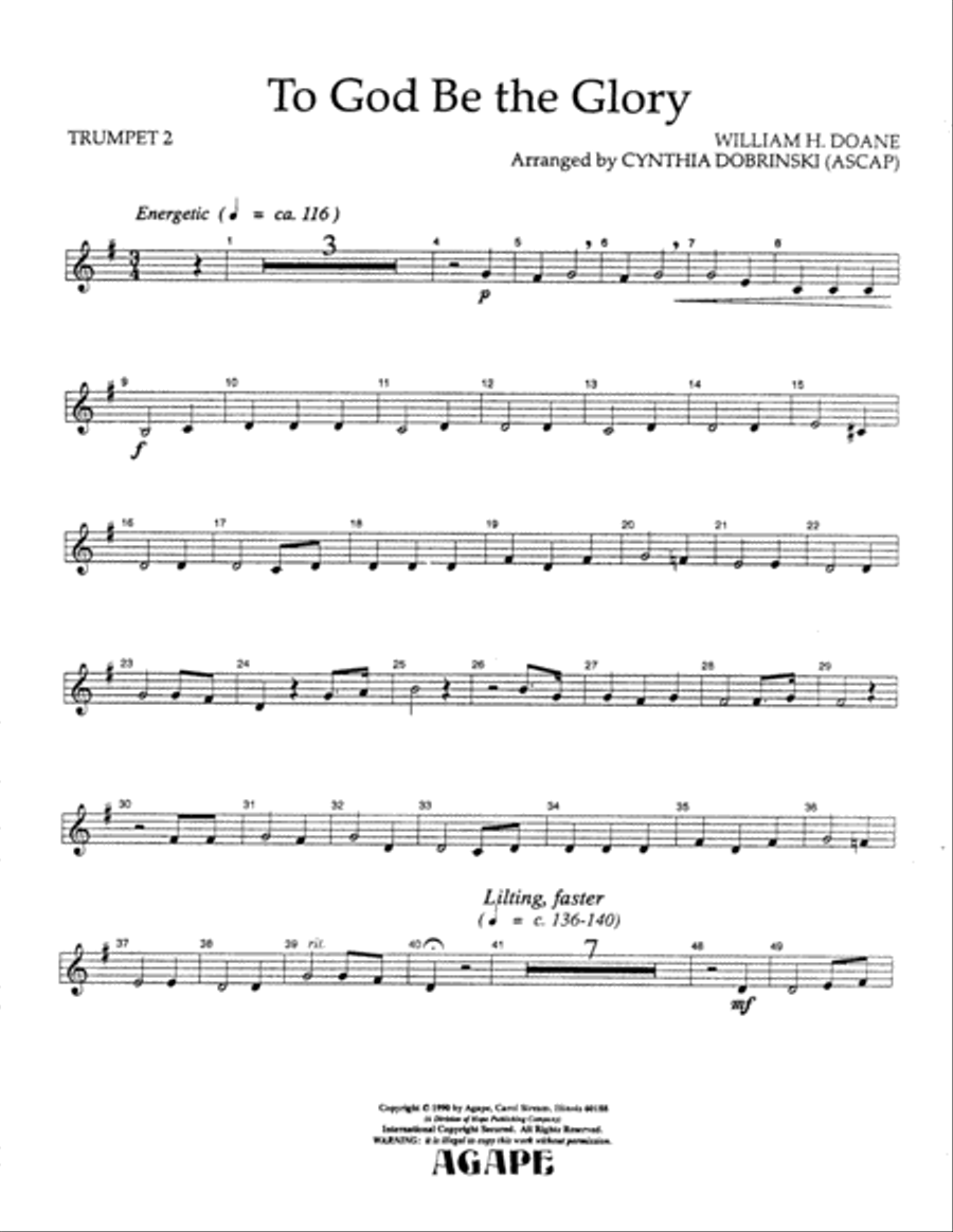 To God Be the Glory 5-Octaves scores gallery preview page 4