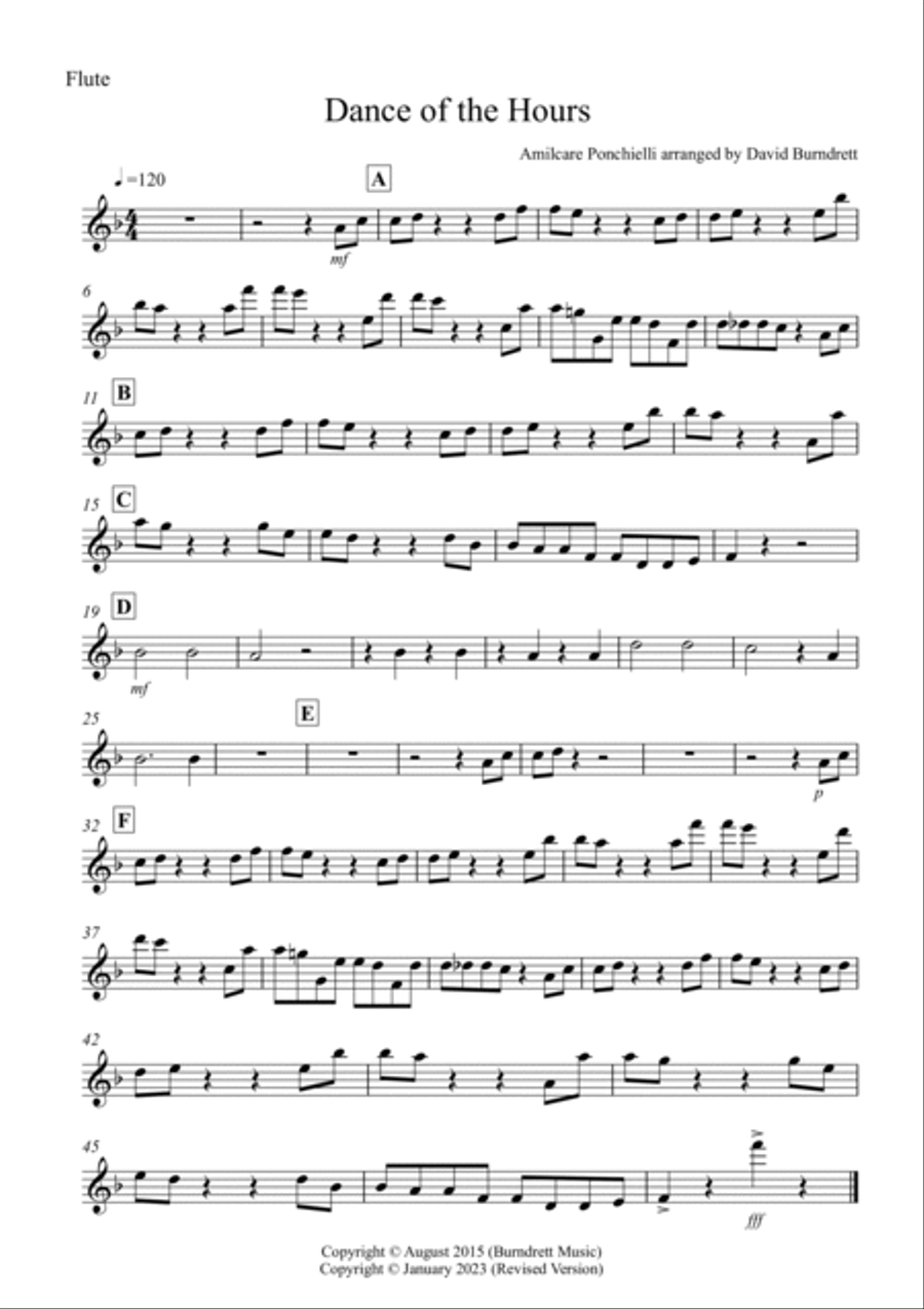 Dance of the Hours for School Wind Band Dance of the Hours for School Wind Band Concert Band scores gallery preview page 4