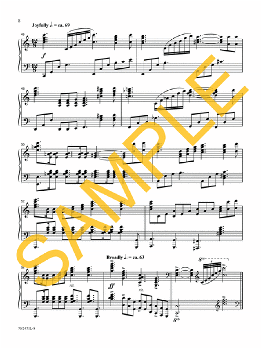 Through It All Piano Solo scores gallery preview page 7