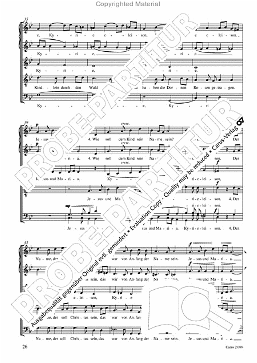Calmus Christmas Carols Choir scores gallery preview page 27
