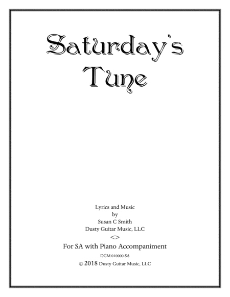 Saturday's Tune image number null