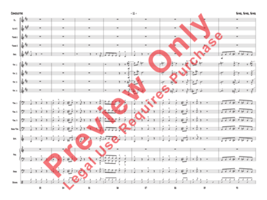 Sing, Sing, Sing Jazz Ensemble scores gallery preview page 42