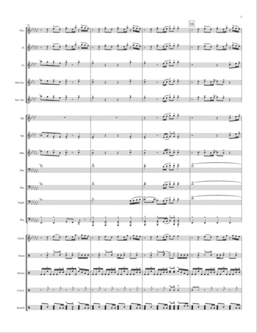 About Damn Time About Damn Time Marching Band scores gallery preview page 3