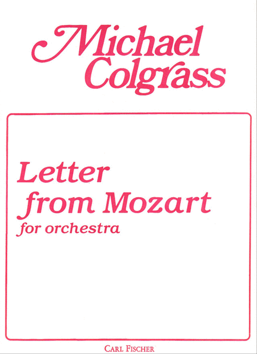 Letter From Mozart Orchestra scores gallery preview page 1