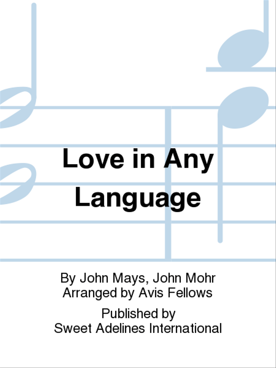 Love in Any Language A Cappella scores gallery preview page 1