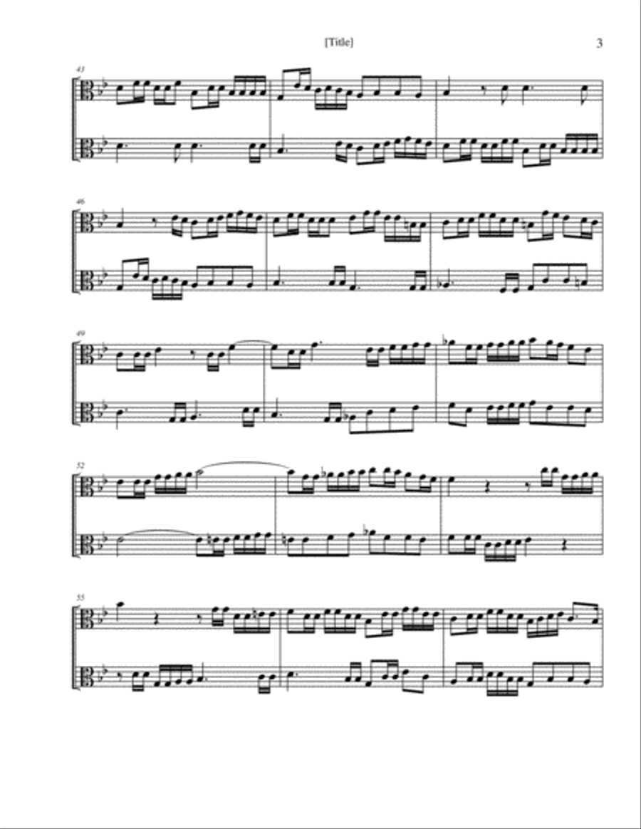 6 Sonata Duets for 2 Violas - vol. 2 - Willam Croft (arr. K. L. Knott) String Duet scores gallery preview page 4