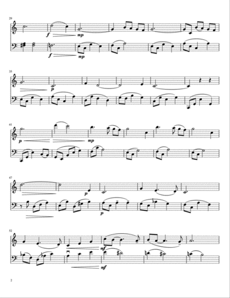 Moon River String Duet scores gallery preview page 3