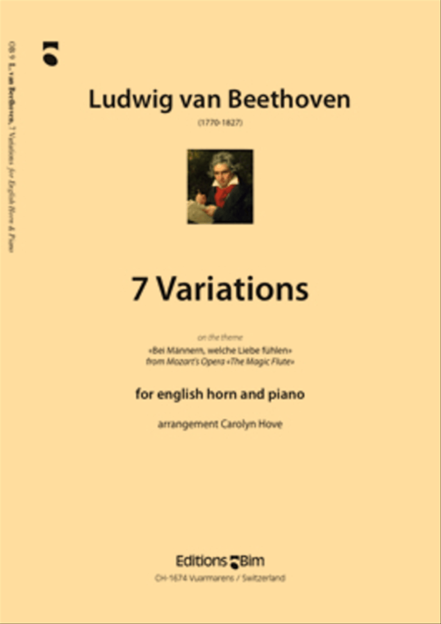 7 Variations English Horn scores gallery preview page 1
