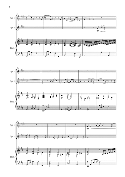 A Whole New World by Tim Rice Trumpet Duet - Digital Sheet Music