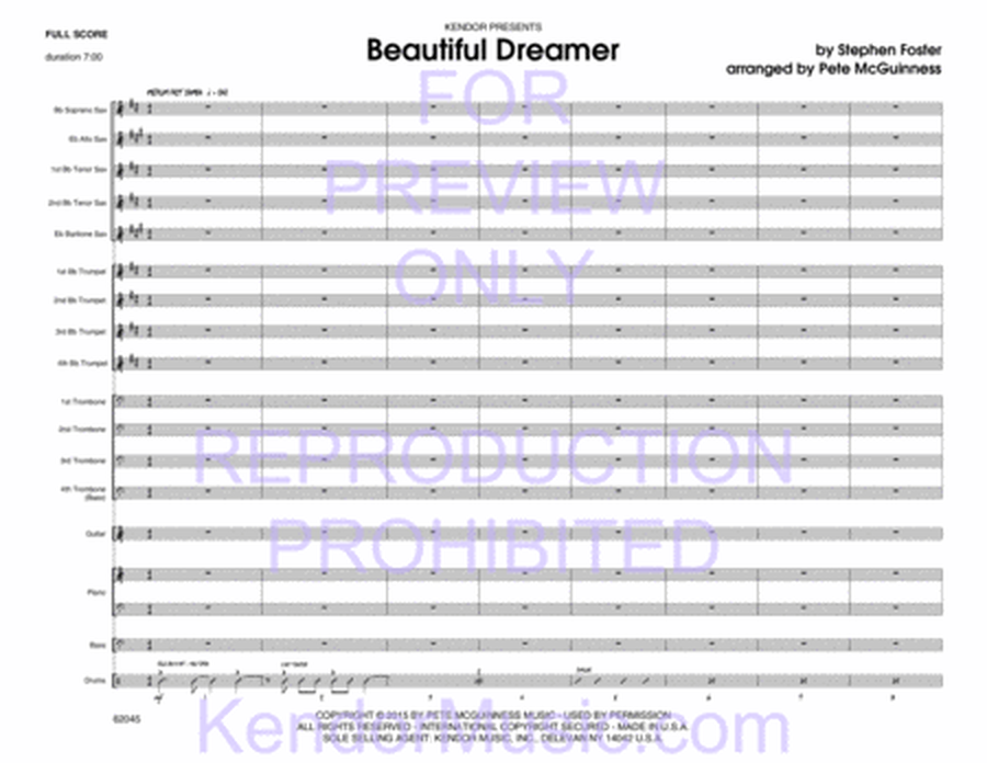 Beautiful Dreamer (Full Score)