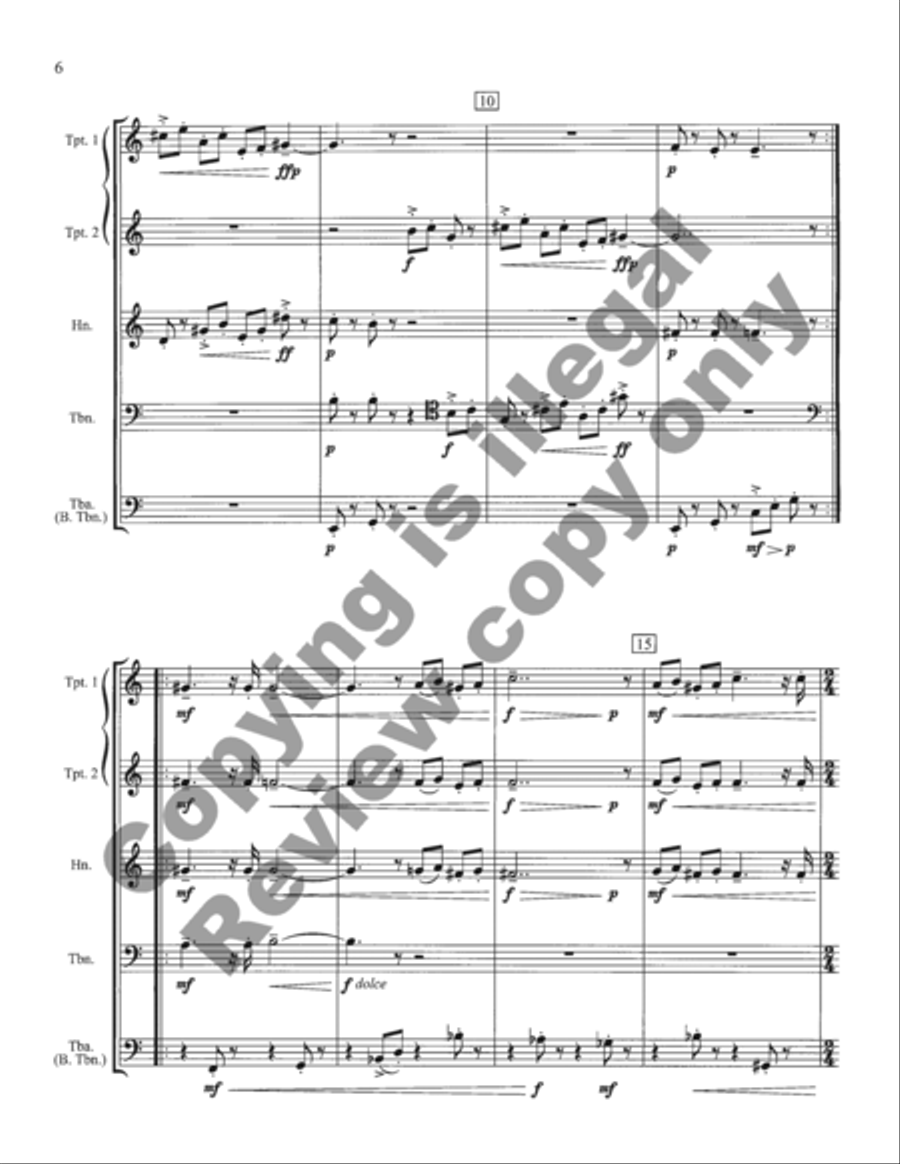 Inaugural Marches Inaugural Marches Brass Quintet scores gallery preview page 21