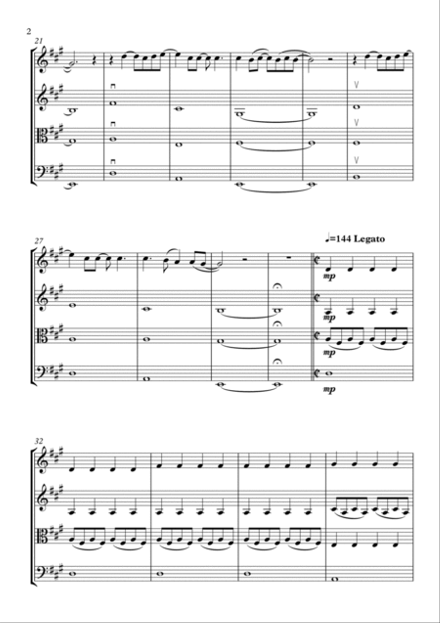 To Build A Home String Quartet scores gallery preview page 2