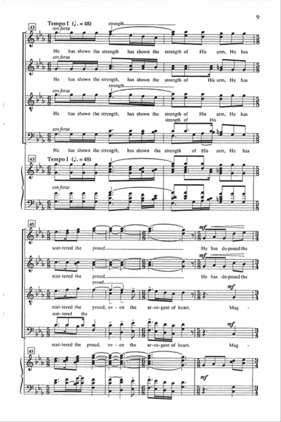 Magnificat (SATB divisi) Magnificat (SATB divisi) Divisi scores gallery preview page 8
