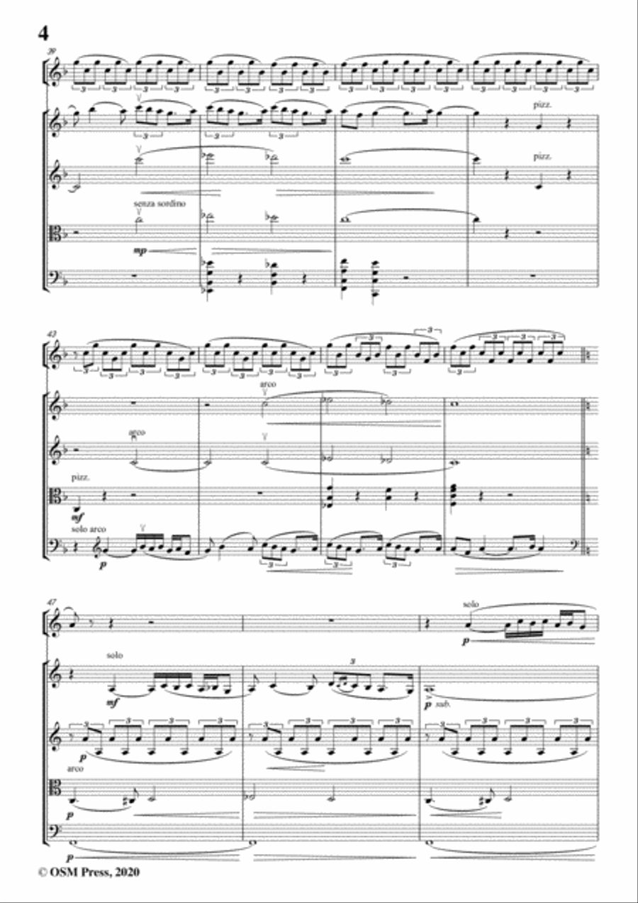 Glazunov-Rêverie orientale(Oriental Reverie),for Oboe&Strings Oboe scores gallery preview page 6