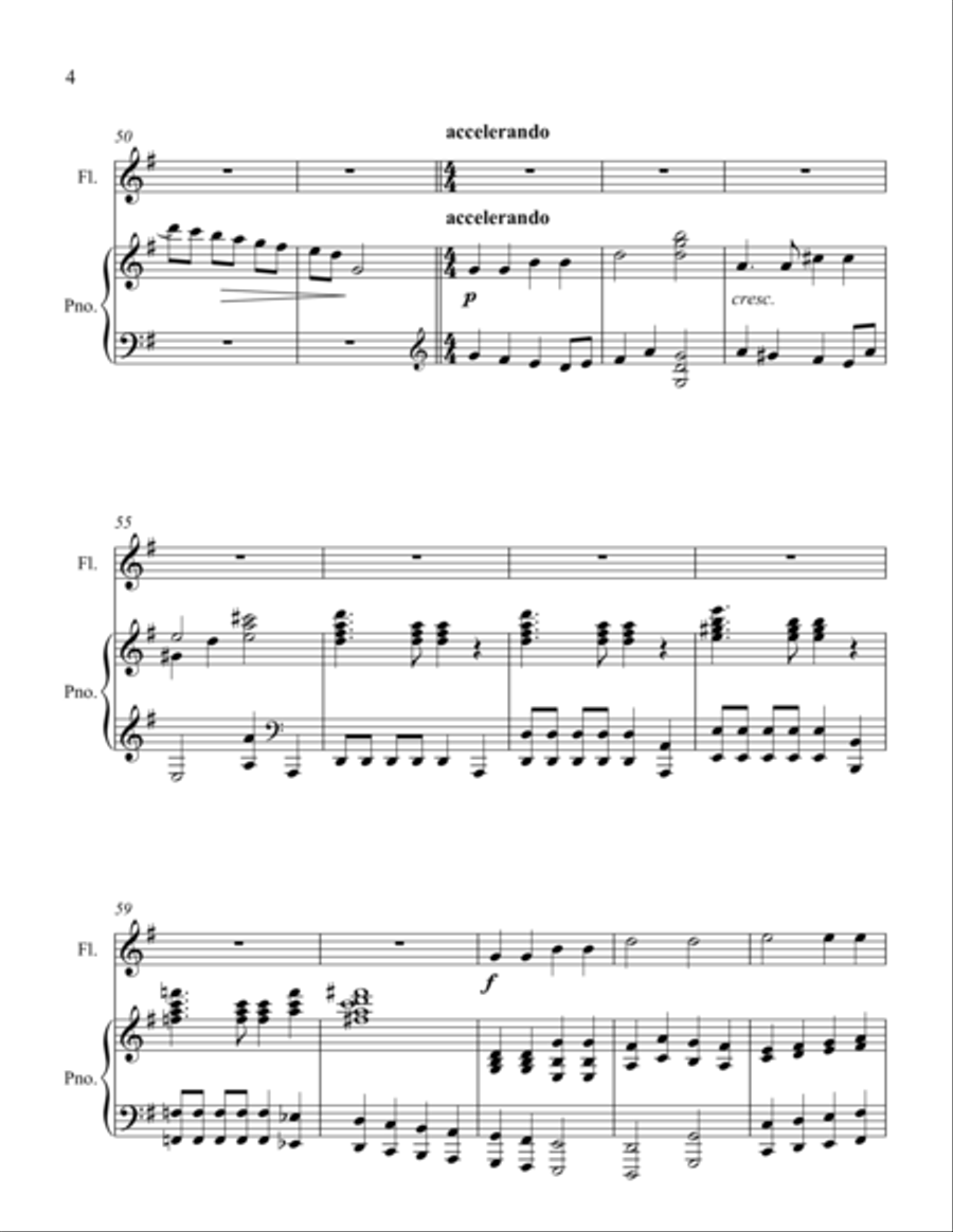 Amazing Grace and Holy Holy Holy Flute Solo scores gallery preview page 4