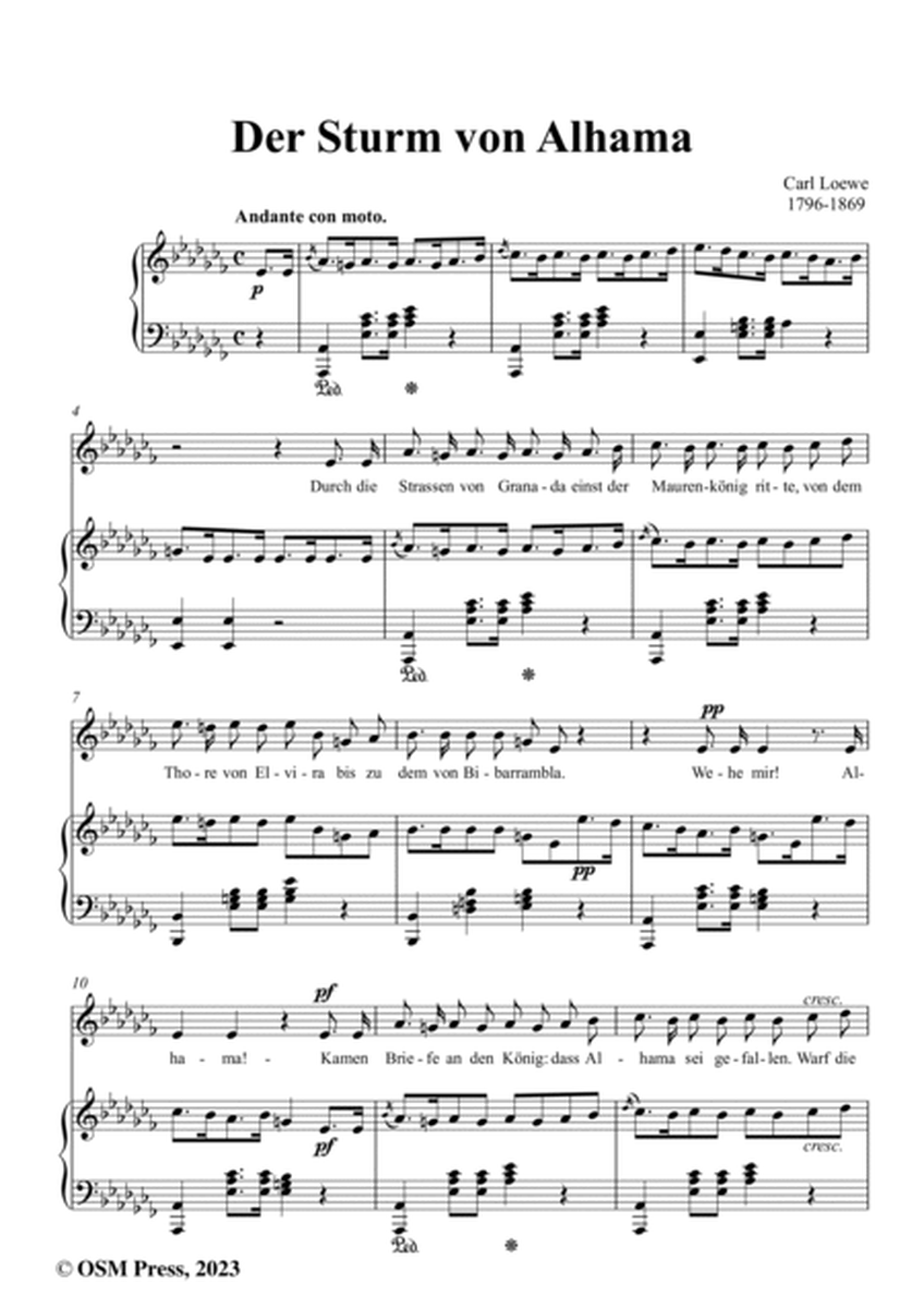C. Loewe-Der Sturm von Alhama,in a flat minor,Op.54 image number null
