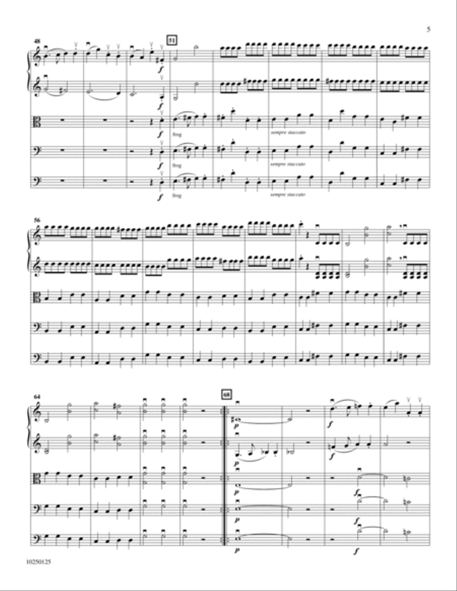 Symphony No. 50 in C: Finale Orchestra scores gallery preview page 4