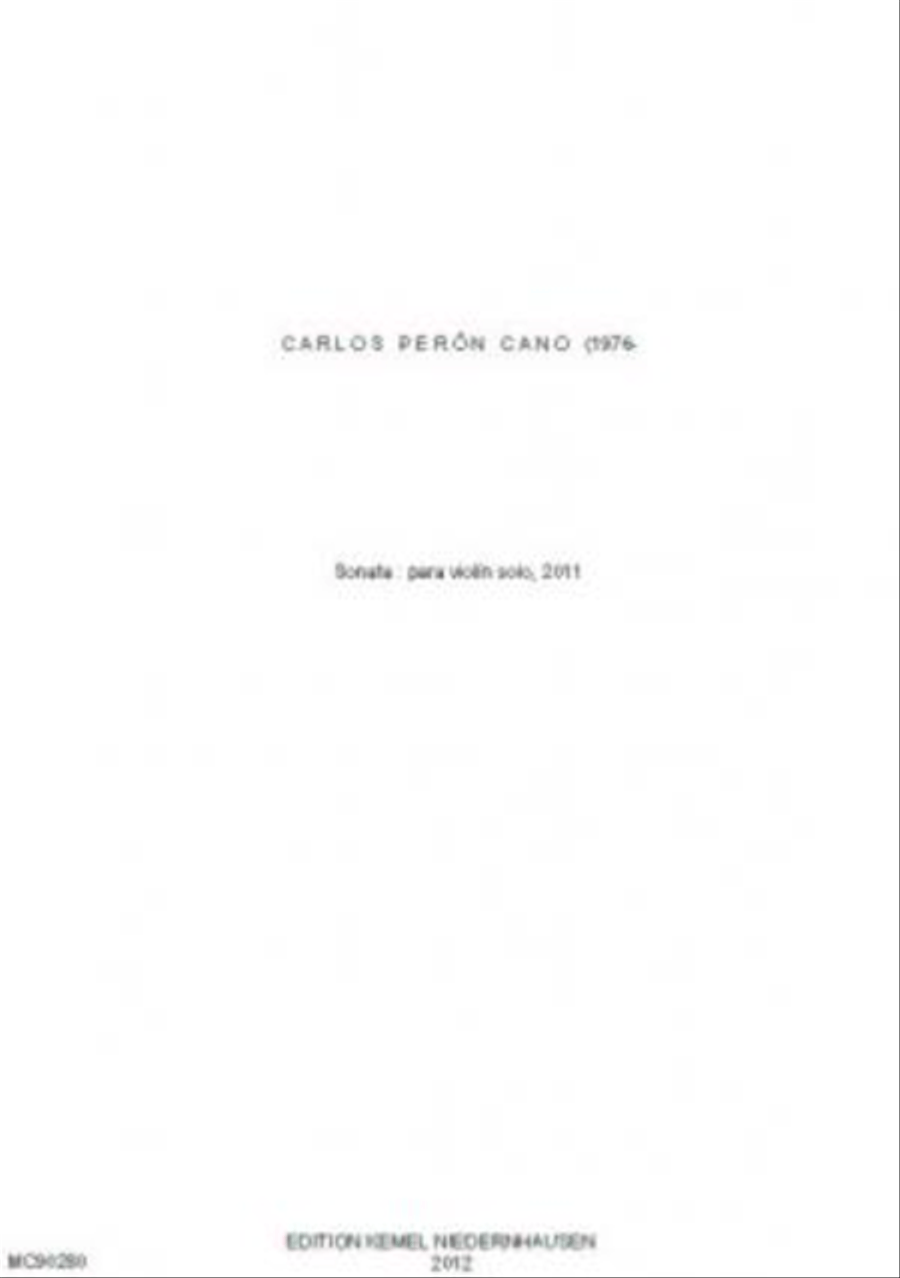 Sonata Sonata Violin Solo scores gallery preview page 1