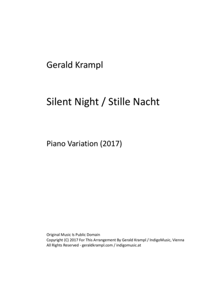 Silent Night / Stille Nacht (Solo Piano Variation) image number null
