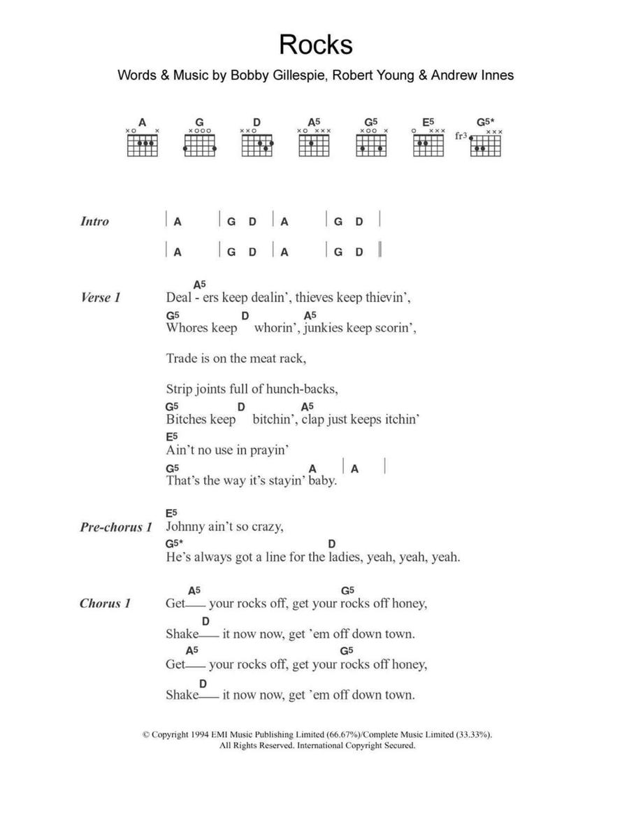 Rocks Acoustic Guitar scores gallery preview page 1