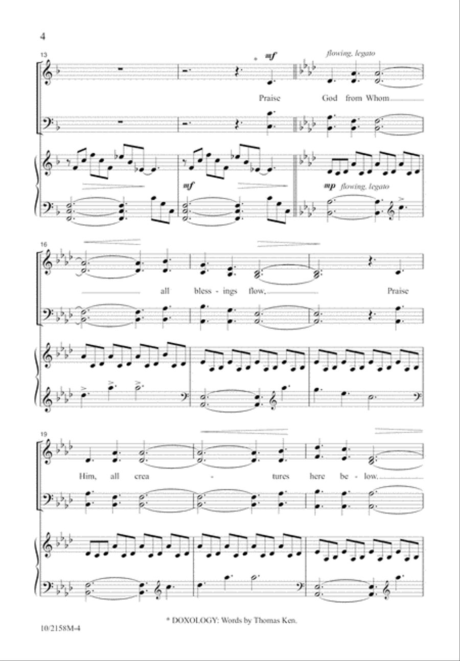 Praise! Praise! Praise the Lord! 4-Part scores gallery preview page 4