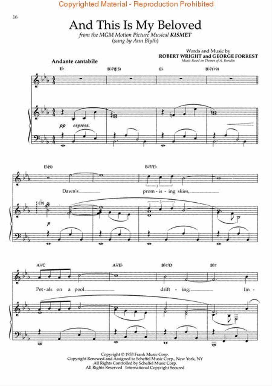 The Wright & Forrest Songbook Piano, Vocal scores gallery preview page 3