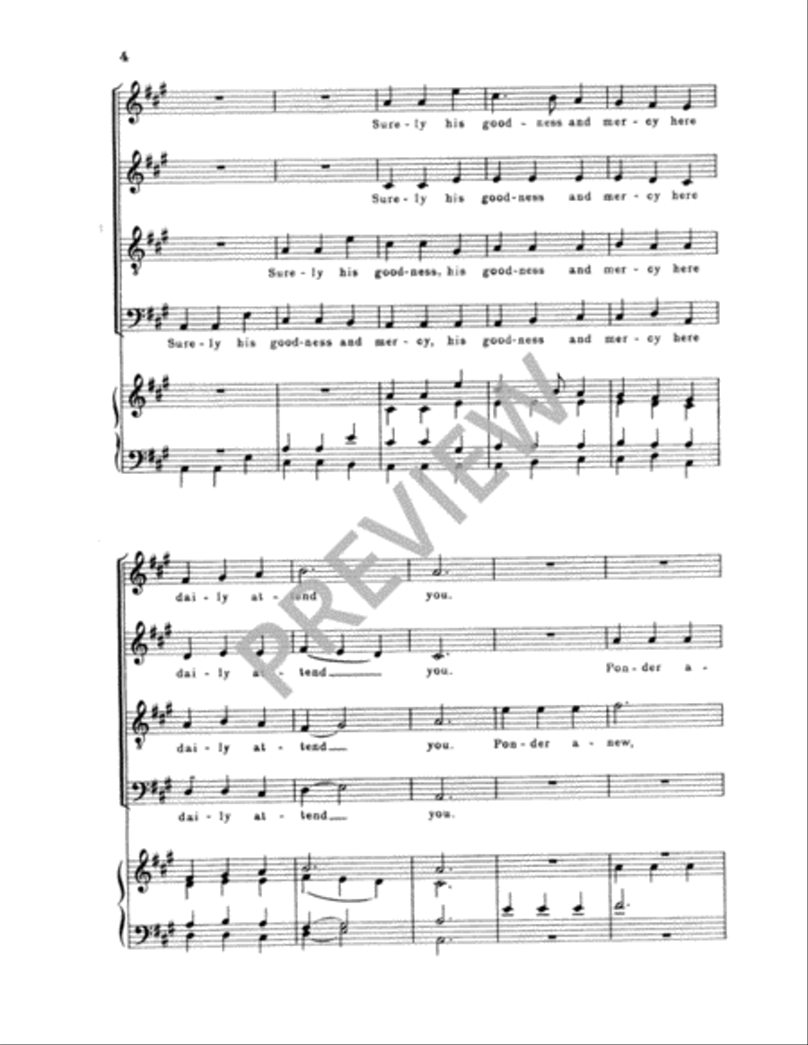 Praise to the Lord Praise to the Lord 4-Part scores gallery preview page 5
