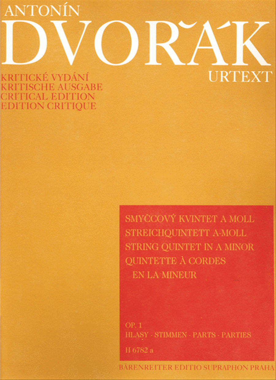 Streichquintett a-Moll, op. 1 String Quintet scores gallery preview page 1