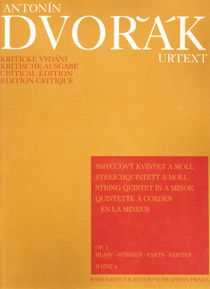 Book cover for Streichquintett a-Moll, op. 1