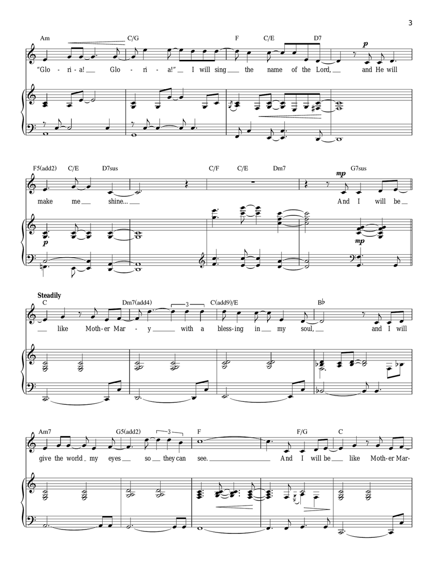 Christmas Lullaby (from Songs for a New World) Piano, Vocal scores gallery preview page 3