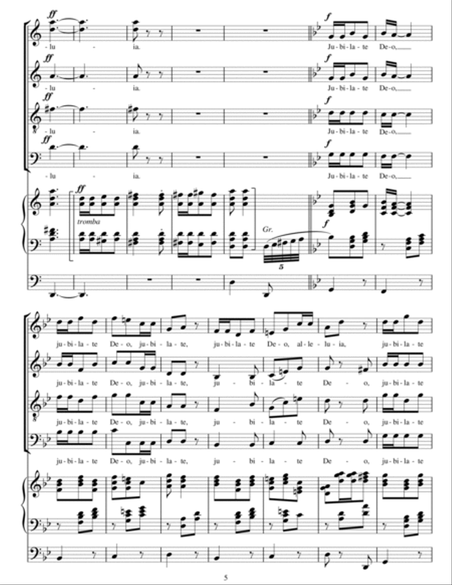 Alleluia Jubilate Alleluia Jubilate 4-Part scores gallery preview page 5